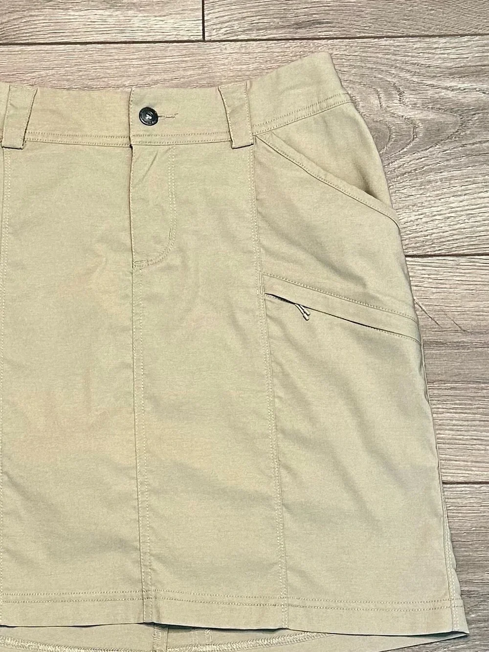 Duluth Dry On The Fly Mid Rise Hiking Casual Skirt Skort Tan Size 6‎